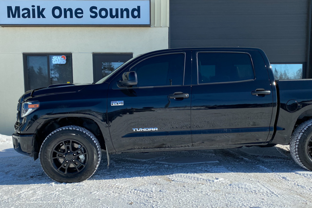 Toyota 2020 Tundra with professional window tint in North Bay